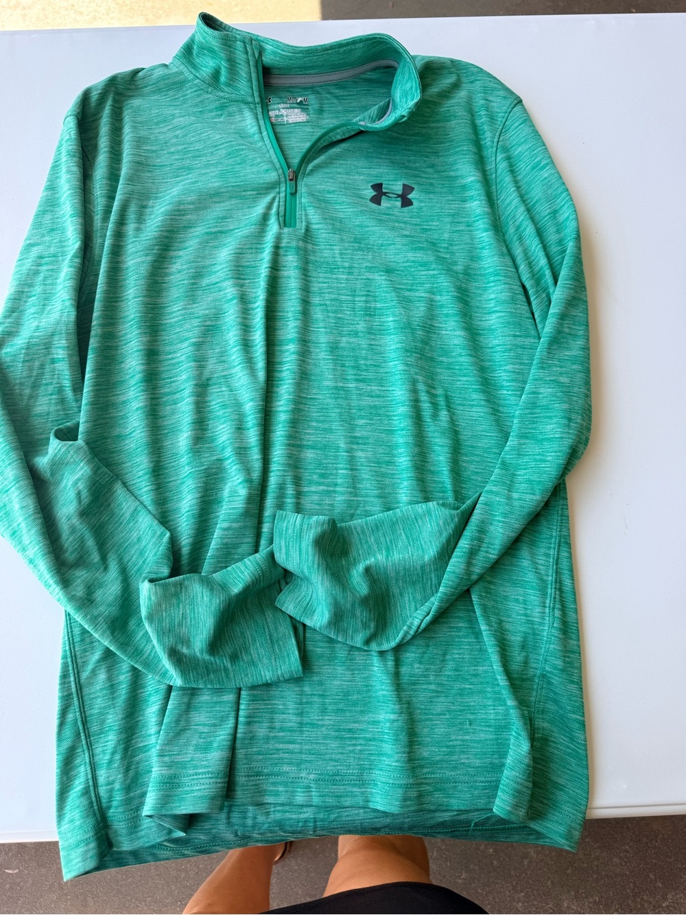 Under Armour Teal Heathered 1/4 Zip Pullover